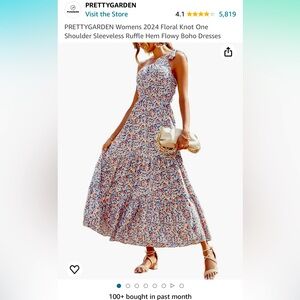 One shoulder Midi dress